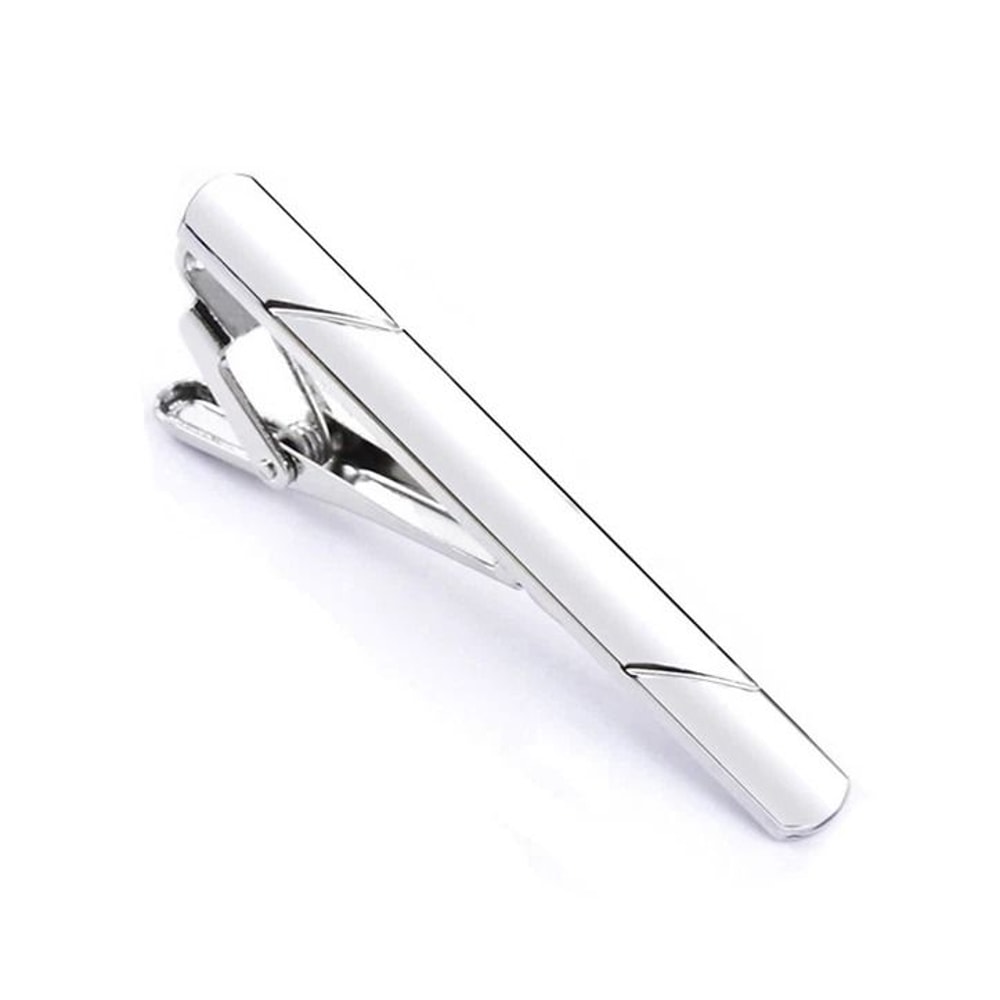 Necktie Bar Clasp Clamp Mens Stainless Steel Tie Clip Pin Gold Black Silver 6