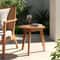 Portable Patio Side Coffee End Table Wooden Bedside Furniture Indoor Outdoor 3