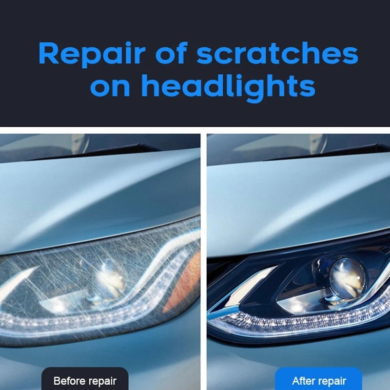 Lens Restoration Repair Kit Pro Car Headlight Polish Cleaner Cleaning Tool 5
