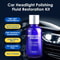 Lens Restoration Repair Kit Pro Car Headlight Polish Cleaner Cleaning Tool 7
