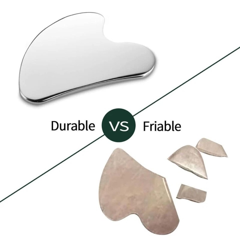 Facial Tools Guasha For Face Stainless Steel Gua Sha Metal Gua Sha Tight AntiAging Massager 5