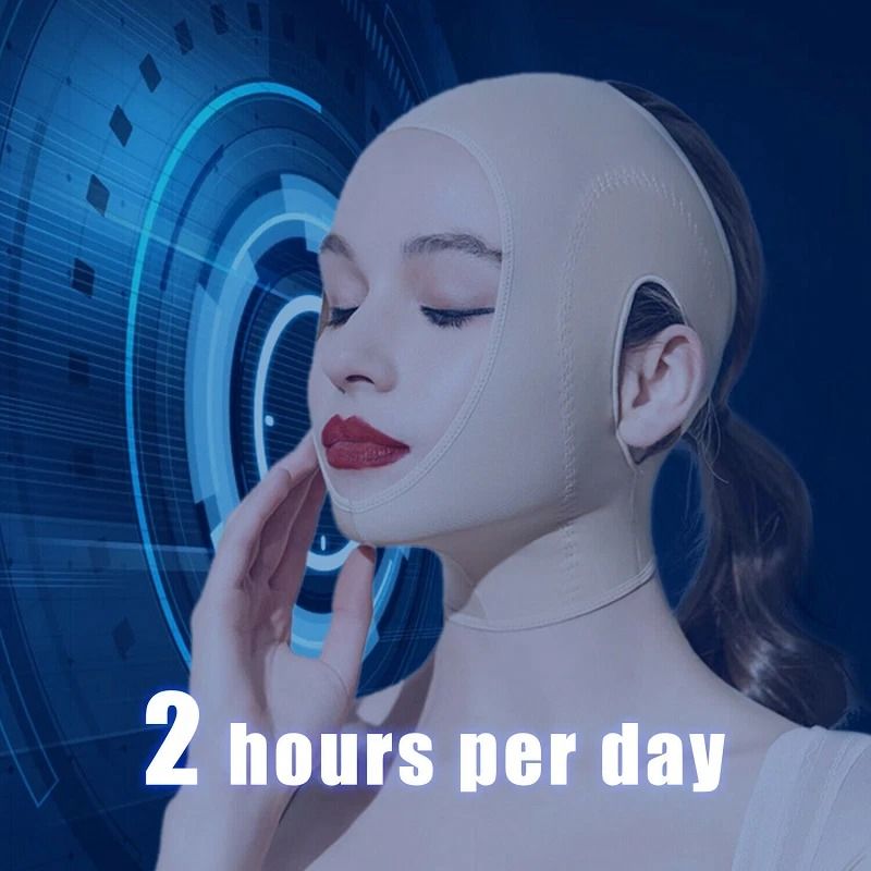 Slimming Double Chin Reducer Mask Reusable V Line Face Lifting Belt AntiWrinkle 4