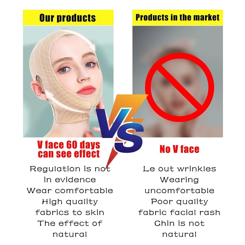 Slimming Double Chin Reducer Mask Reusable V Line Face Lifting Belt AntiWrinkle 7