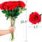 Realistic Bouquet Red Silk Roses Artificial Flowers Valentine Home Decor 7