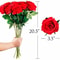 Realistic Bouquet Red Silk Roses Artificial Flowers Valentine Home Decor 7