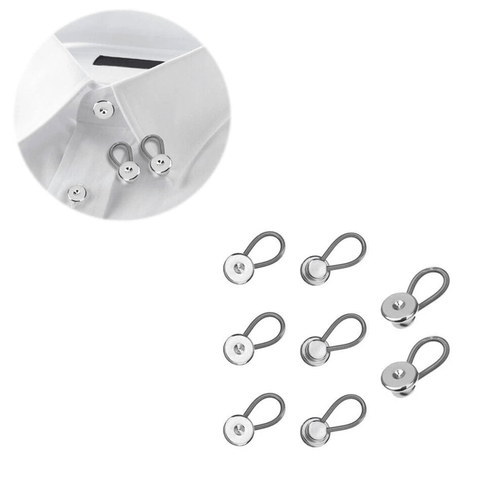 Extender Buttons Metal Collar Neck Waist For Men Dress Shirt Pants 8