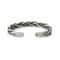 Handmade Vintage Open Bangle Sterling Silver Thai Twisted Cuff Men Bracelet 4