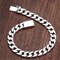 Sterling Silver Bracelet For Men Jewelry Heavy Thick Cuban Link Chain Bangle 4