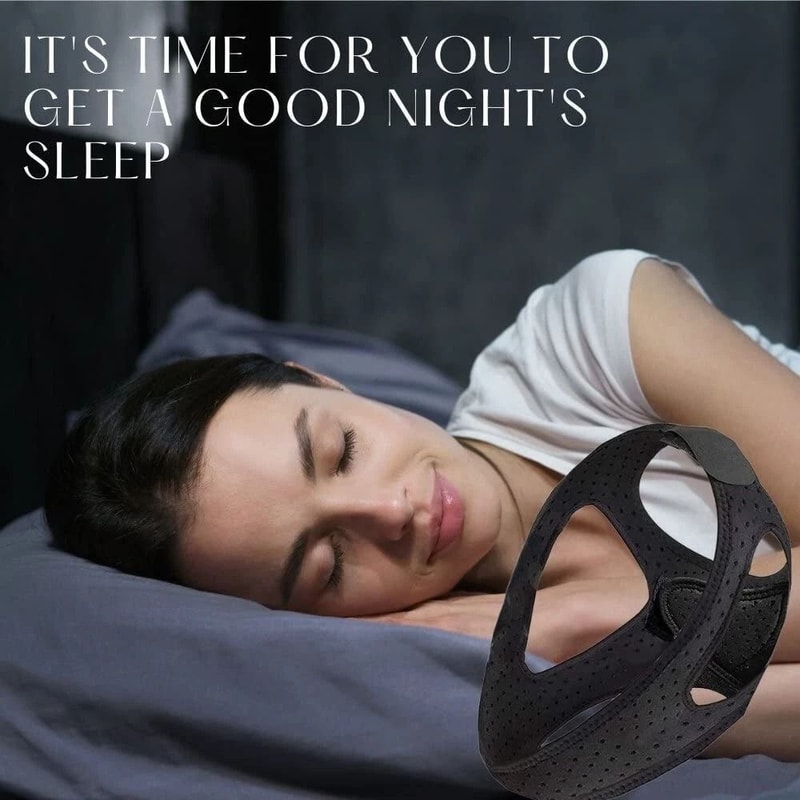 Apnea Snore Stop Belt Anti Snoring Chin Strap Sleep Snoreless Sleep Jaw Solution 3