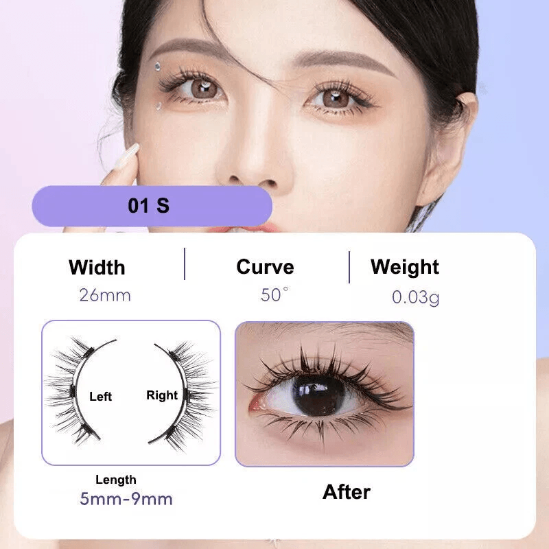 No Glue Needed Natural Lashes Kit Reusable Magnetic Eyelashes With Applicator Quick Glam Look 4