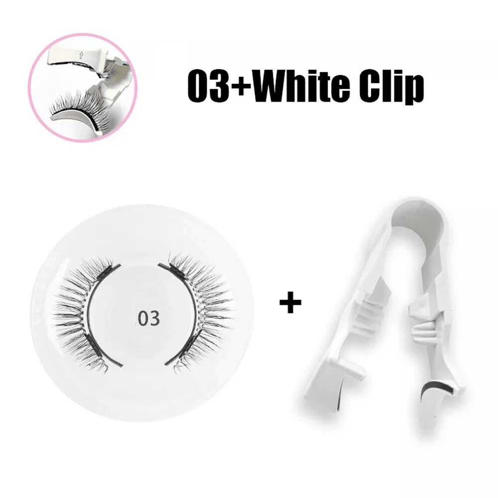 No Glue Needed Natural Lashes Kit Reusable Magnetic Eyelashes With Applicator Quick Glam Look 15