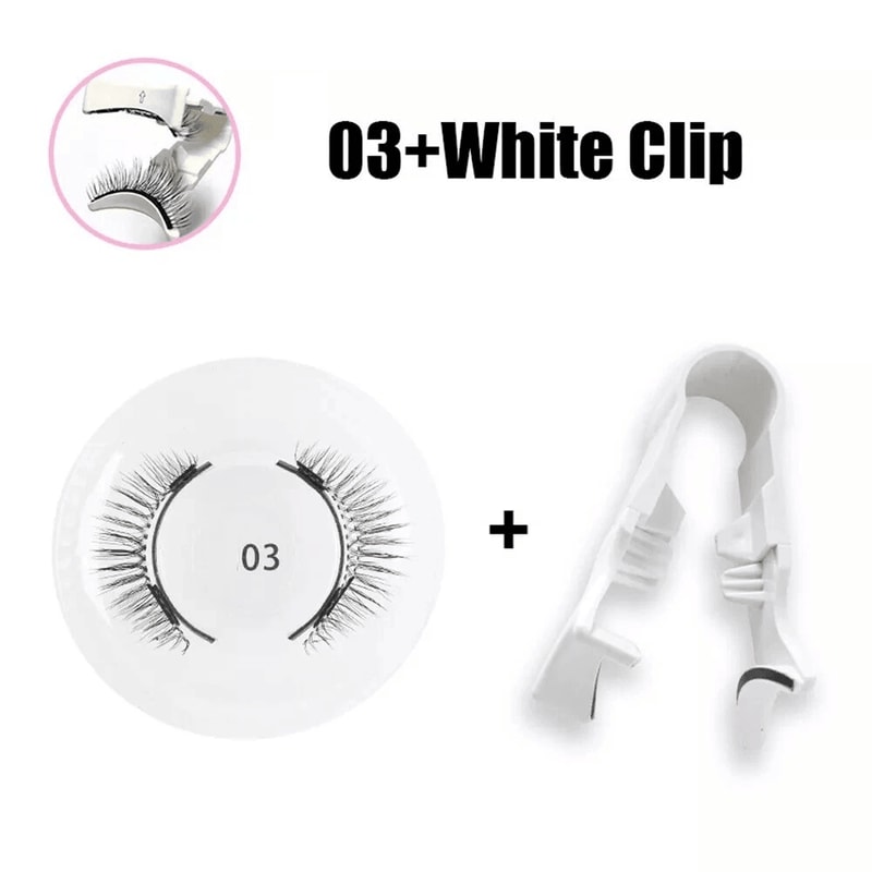 No Glue Needed Natural Lashes Kit Reusable Magnetic Eyelashes With Applicator Quick Glam Look 15