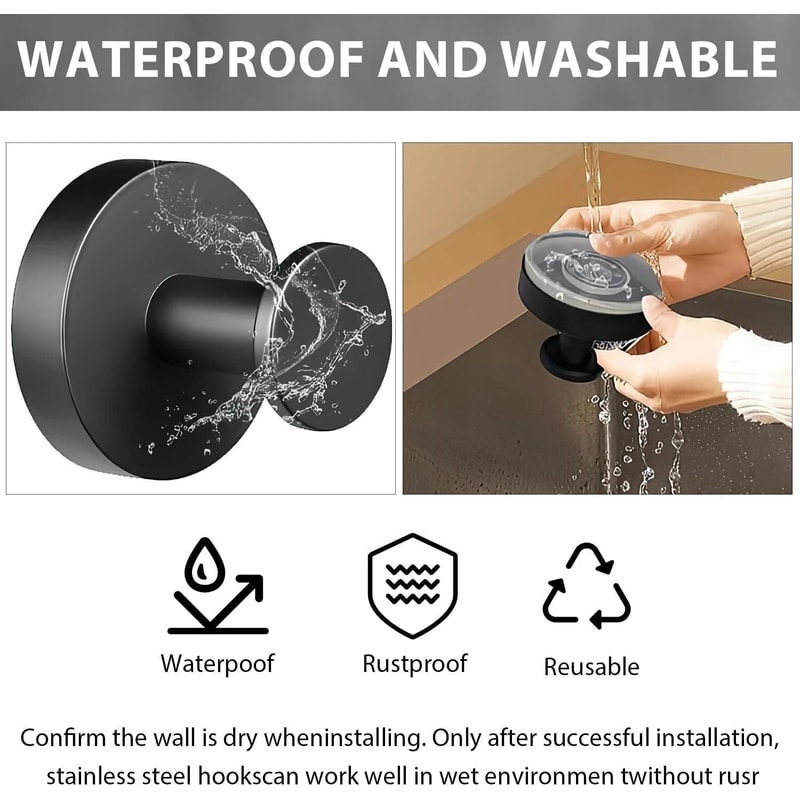 Shower Towel Holder Strong Vacuum Suction Cup Hook Hooks For Bathroom Kitchen 5