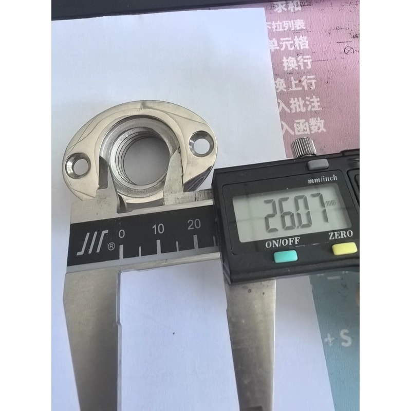 316 Stainless Steel Oval Boat Garboard Drain Plug Durable With O Ring For Hole 1