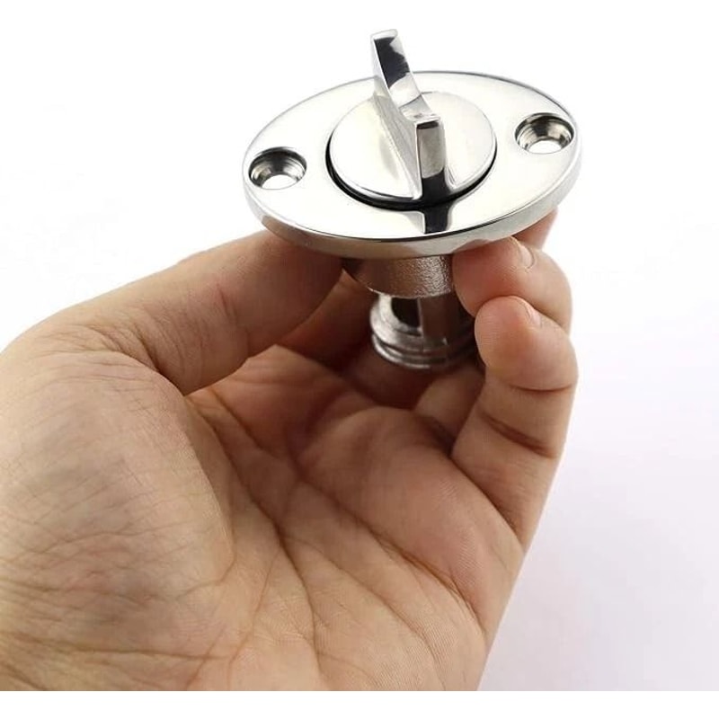 316 Stainless Steel Oval Boat Garboard Drain Plug Durable With O Ring For Hole 0