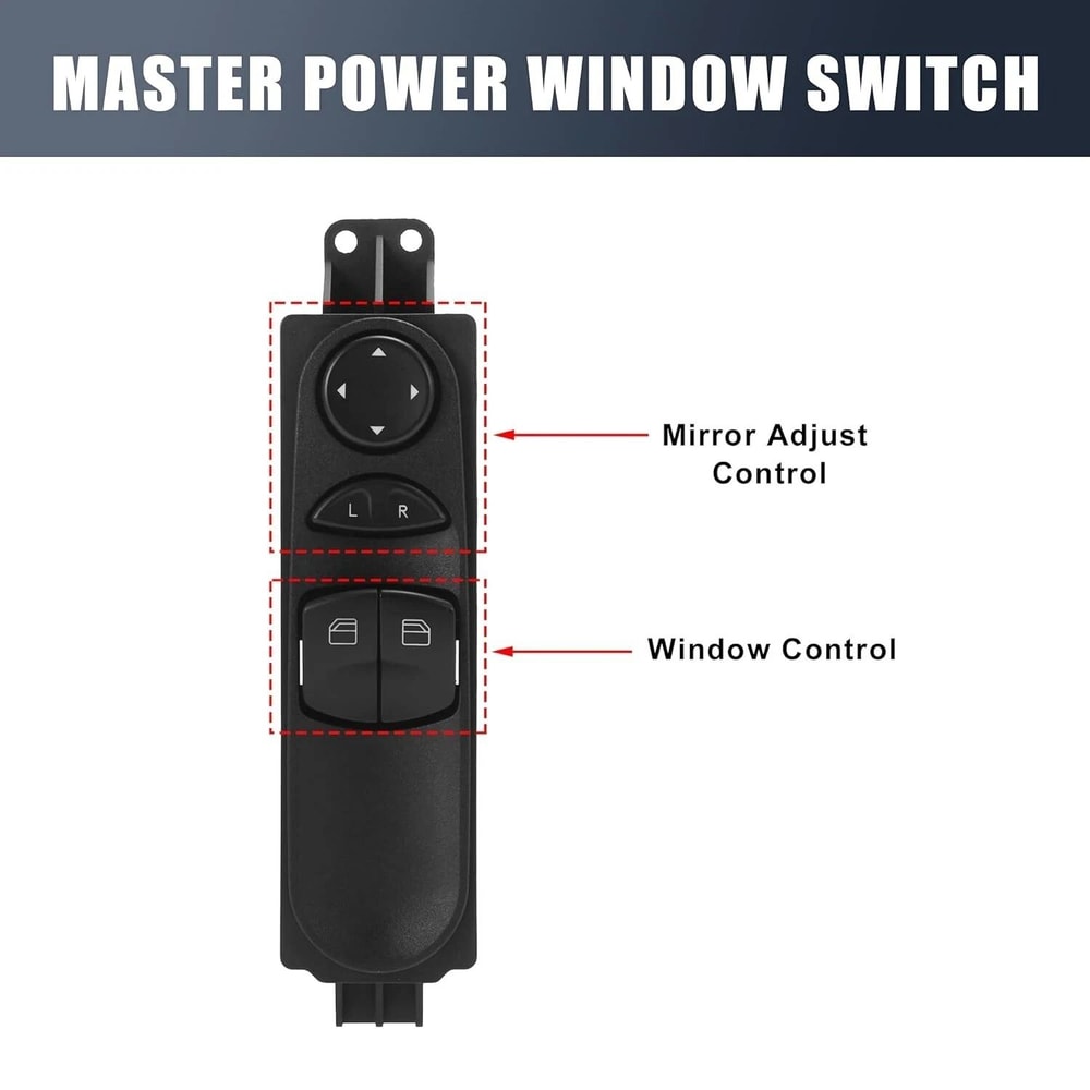Sprinter Driver Side Master Window Control Switch For Mercedes Benz 5