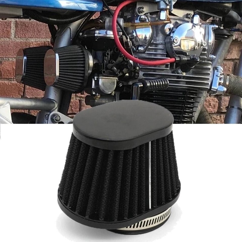 Universal Motorcycle Air Intake Filter Cleaner Pod Reusable 6