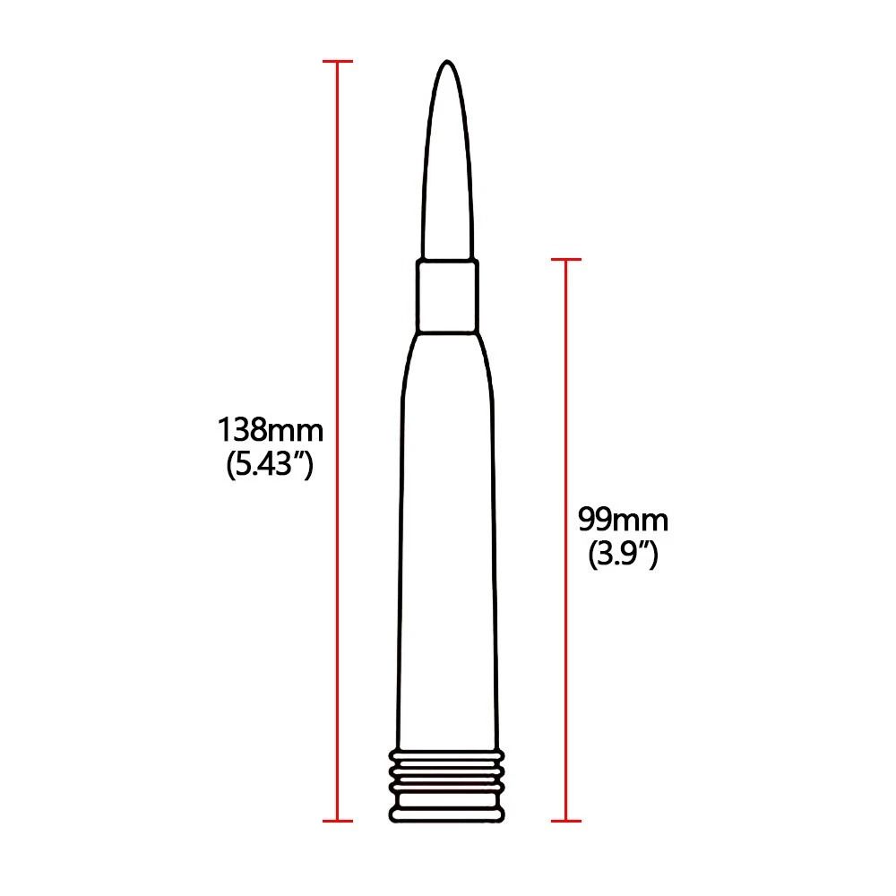 Aluminum Short Antenna Black Kit For Ford Raptor Cal 1