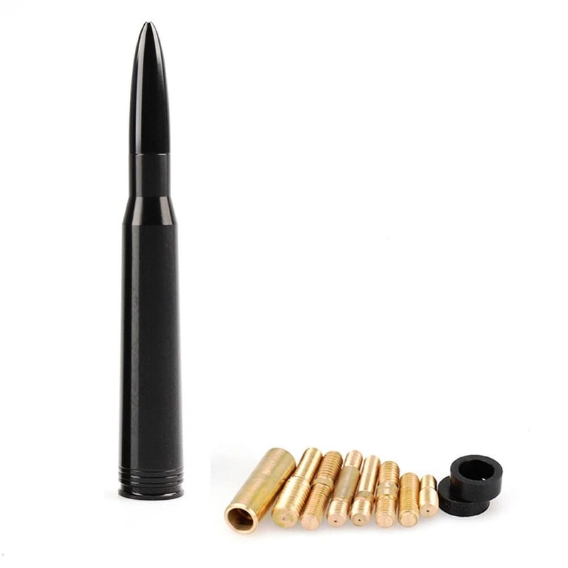 Aluminum Short Antenna Black Kit For Ford Raptor Cal 4