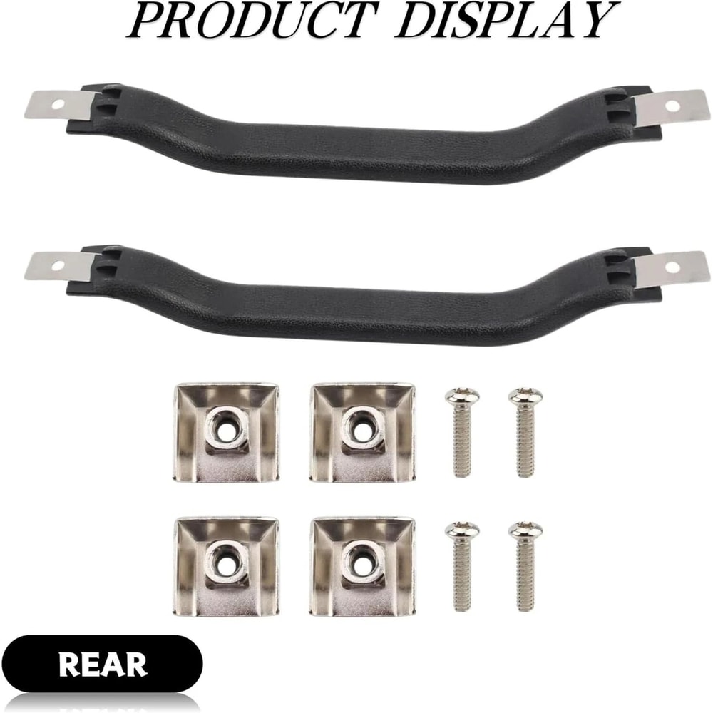 Black Interior Door Pull Strap Inside Handle Set Pair WRANGLER NEW 1