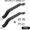 Black Interior Door Pull Strap Inside Handle Set Pair WRANGLER NEW 2