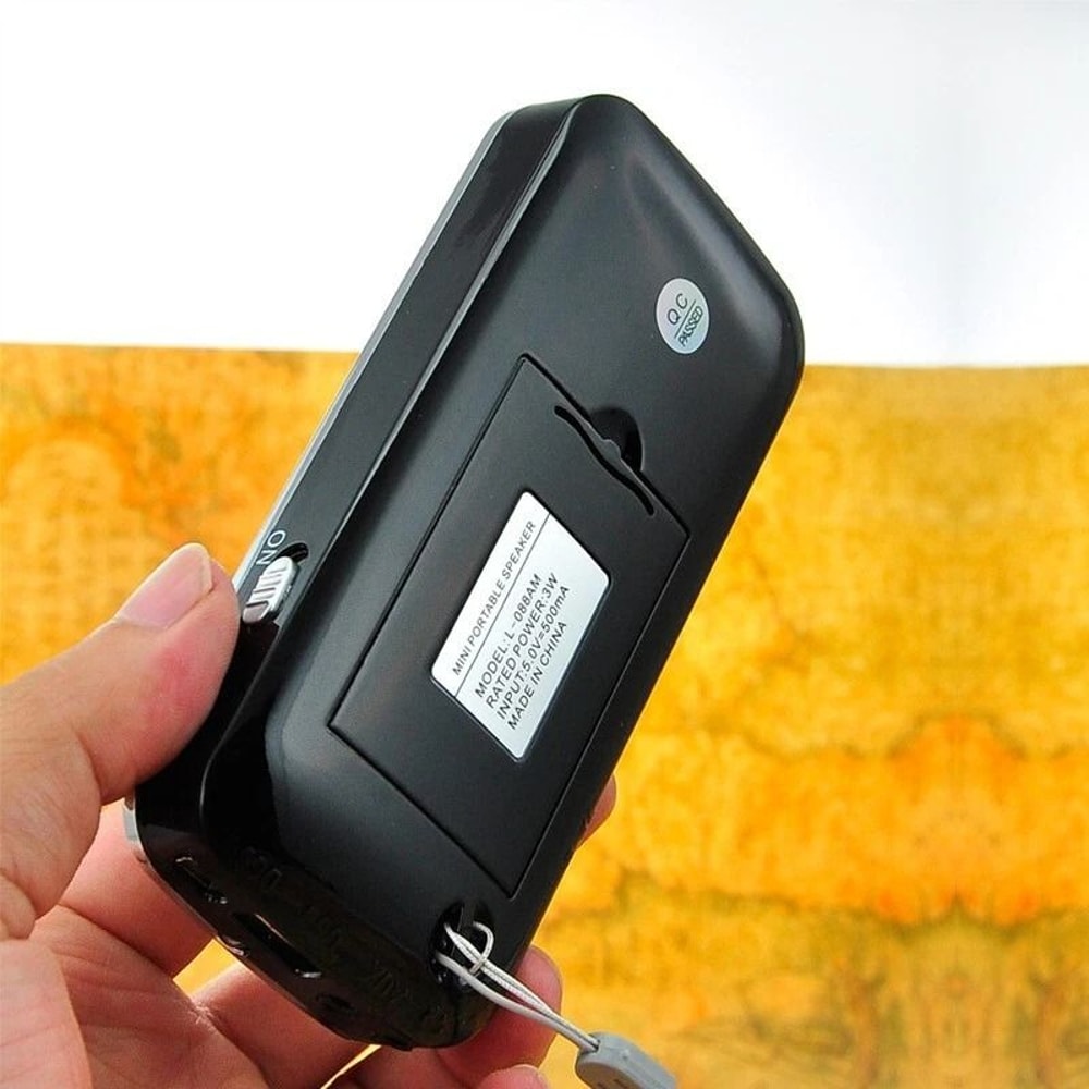 Rechargeable Portable Digital Radio AM FM MP3 Player TF Card With Flashlight 3