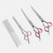 Professional Pet Dog Grooming Scissors Set Straight Curved Thinning Shear Kit For Dogs 3