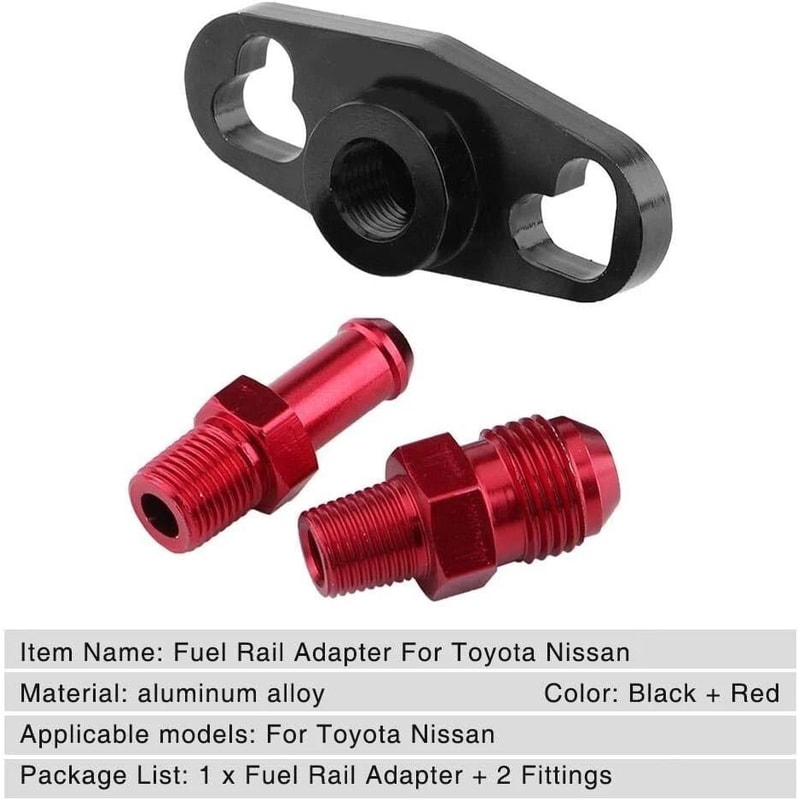 Fuel Pressure Regulator FPR Adapter Kit For Toyota Nissan 1