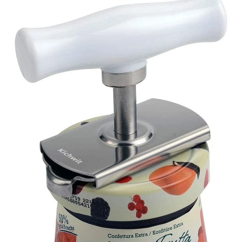 Easy Grip Adjustable Bottle Opener Stainless Steel Jar Lid Remover Twist Off Can Tool 7