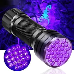 portable uv flashlight black light led for pet urine detection and stain removal