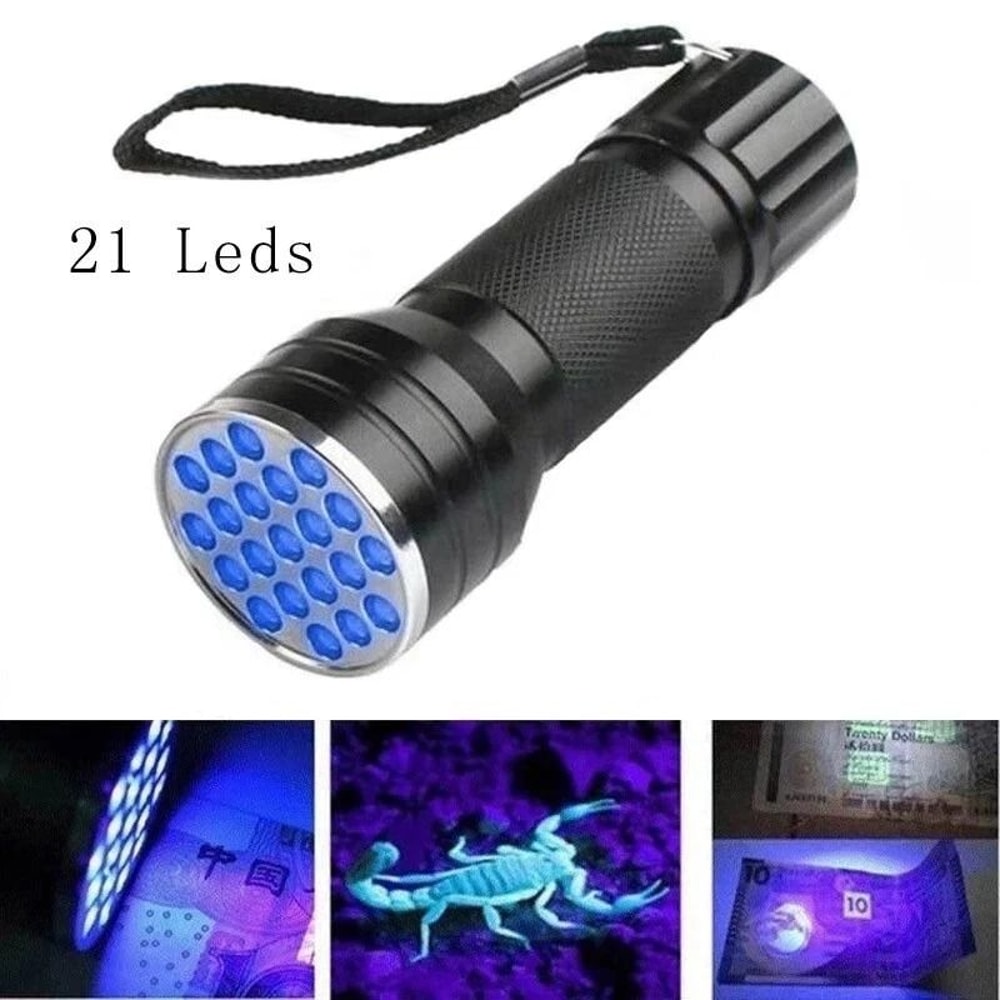 Portable UV Flashlight Black Light LED For Pet Urine Detection And Stain Removal 7
