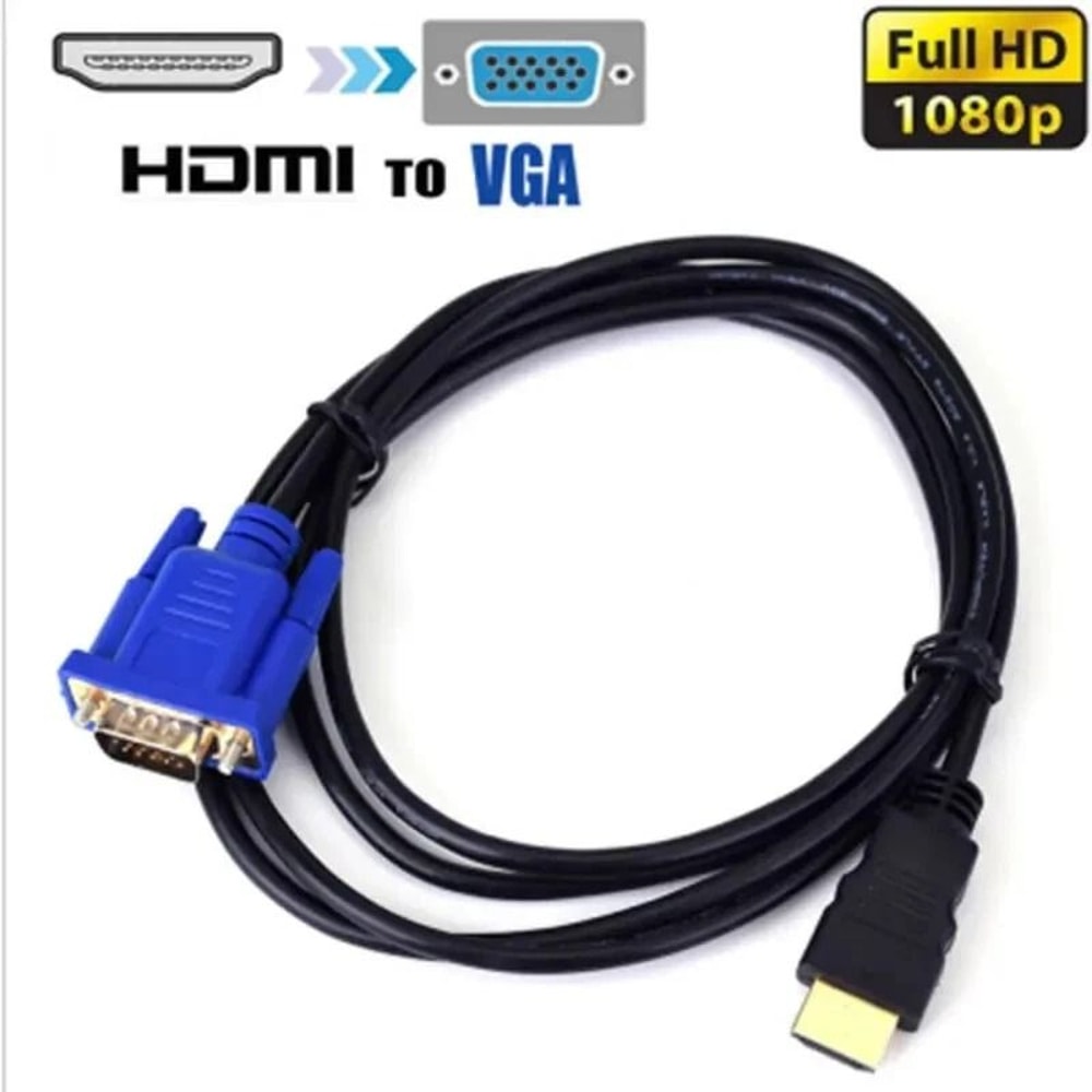 HDMI Male To VGA Adapter Cable For PC DVD HDTV Video Converter 4