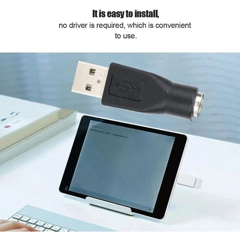 USB Female Adapter For PS2 PS2 Male Keyboard Connector 5