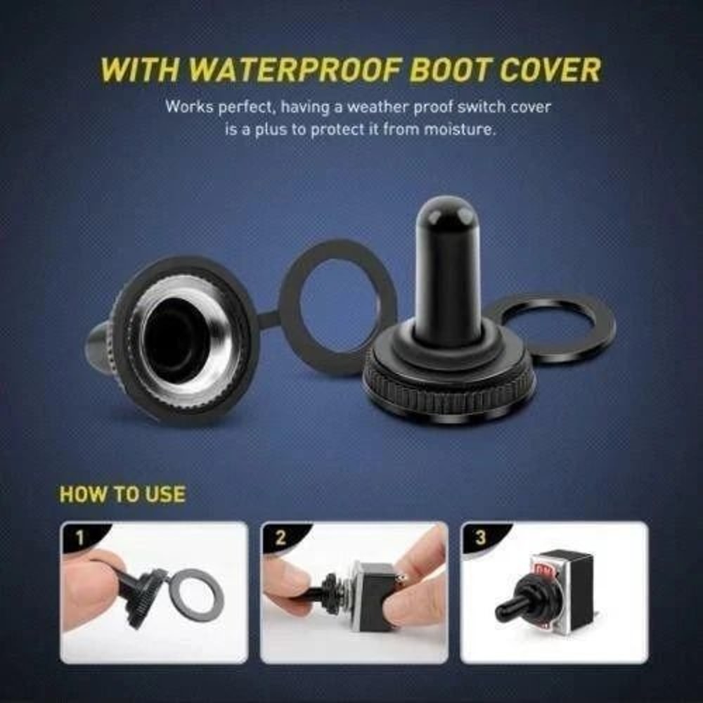 Waterproof Toggle SWITCH ONOFF SPST Terminal For Car Boat Use 7