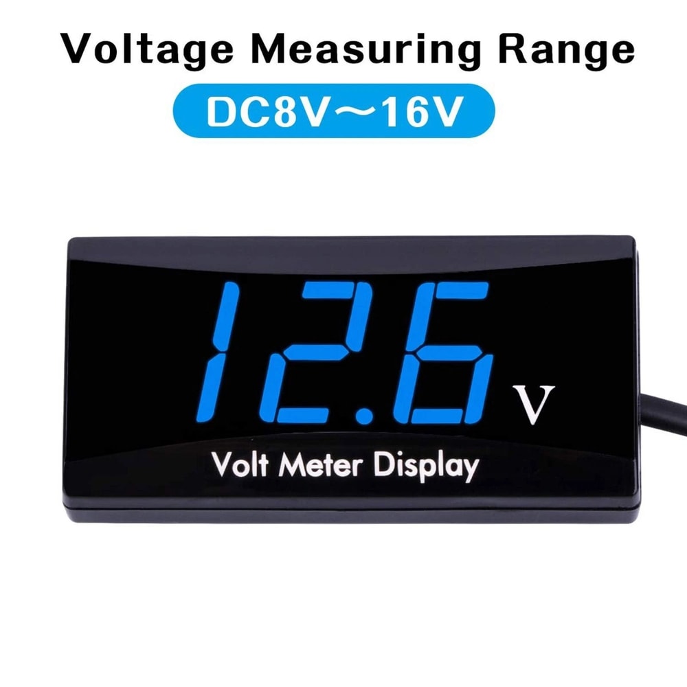 Digital LED Display Voltmeter Panel Meter Voltage Gauge For Car Motorcycle 6
