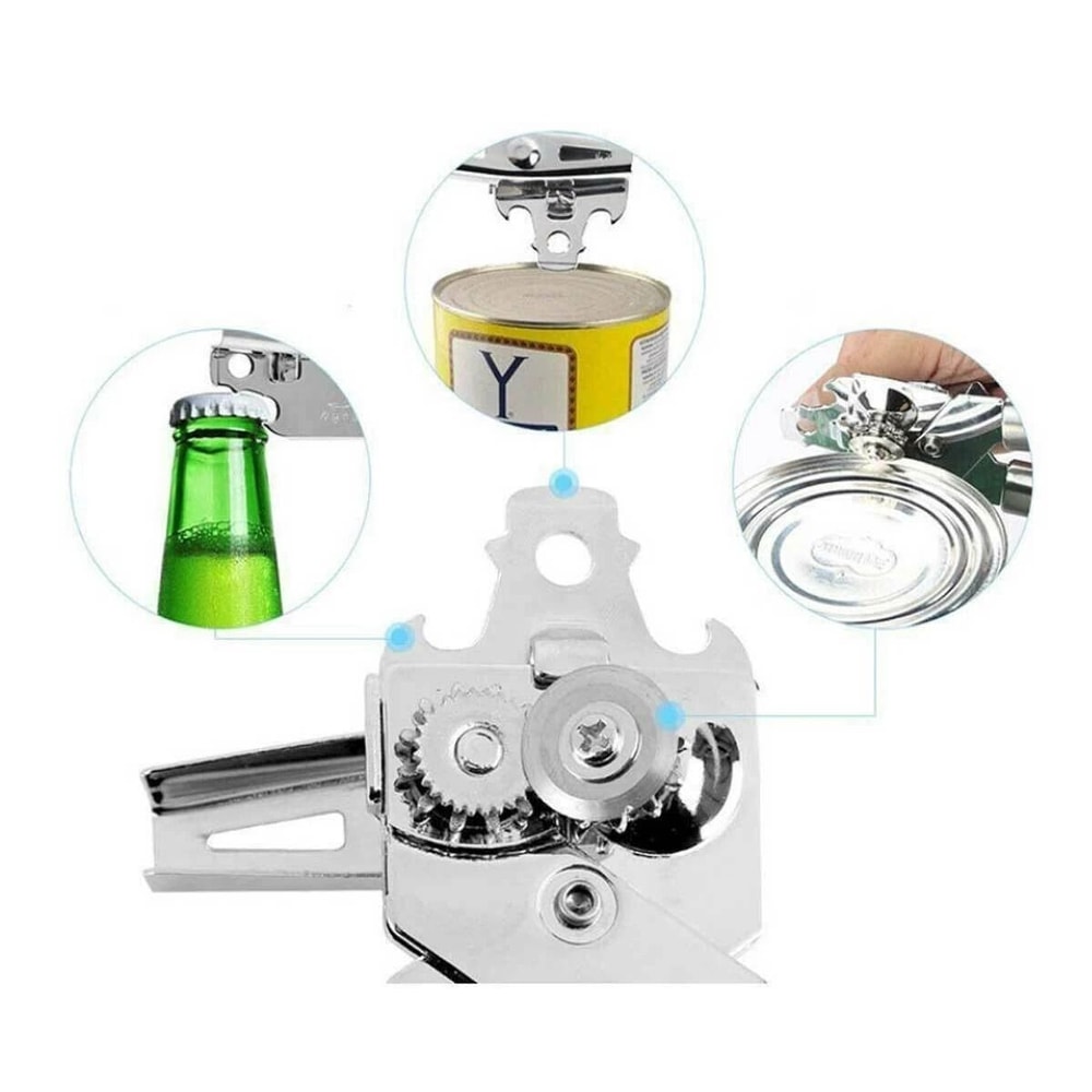 Stainless Steel Heavy Duty CAN OPENER Strong Blades Professional Chef Tool NEW 5
