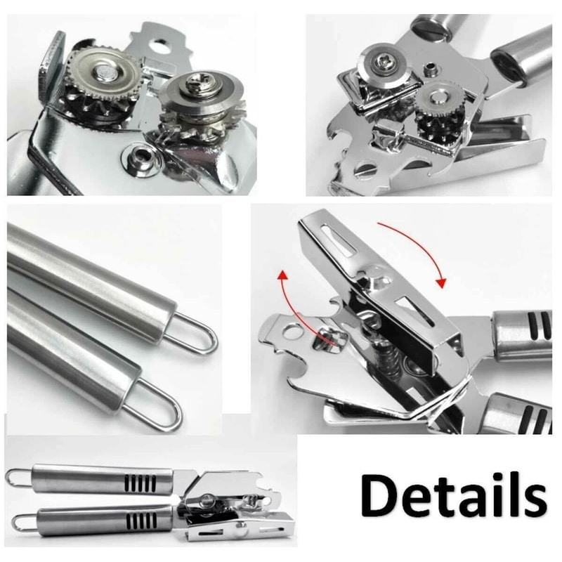 Stainless Steel Heavy Duty CAN OPENER Strong Blades Professional Chef Tool NEW 7