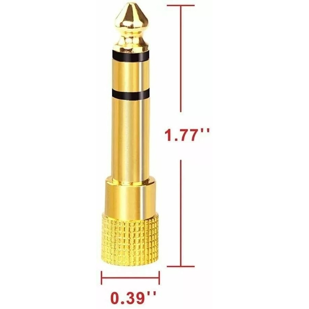 Stereo Headphone Audio Adapter Male Plug To Female Jack Connector 3
