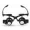 Jewelry Watch Repair Magnifier Loupe Glasses With LED Light Lens Double Eye Design 1