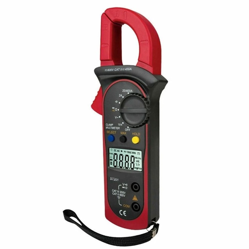 Digital Clamp Meter Handheld True RMS Multimeter AC Volt Amp Ohm Cap Tester 6