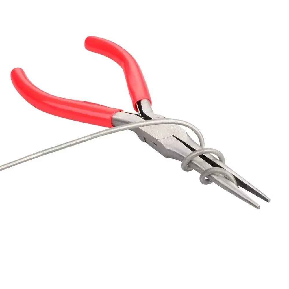 Precision Red Extra Long Needle Nose Pliers Plier Repair Tool For Beading 1
