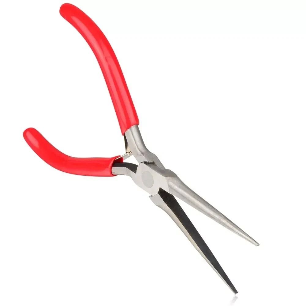 Precision Red Extra Long Needle Nose Pliers Plier Repair Tool For Beading 2