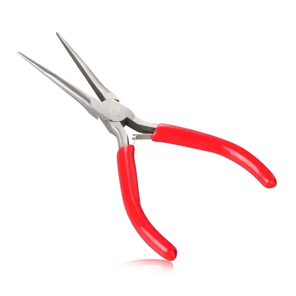 Precision Red Extra Long Needle Nose Pliers Plier Repair Tool For Beading 0