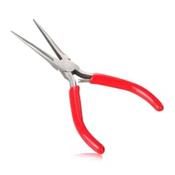 precision red extra long needle nose pliers, plier repair tool for beading