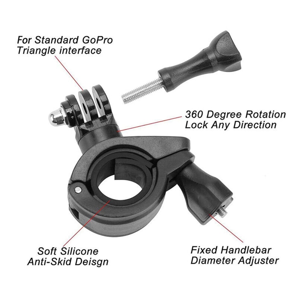 GoPro Hero Bike Motorcycle Handlebar Mount Clamp Holder 2