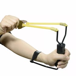 powerful high velocity folding wrist slingshot, premium catapult for hunting ammo