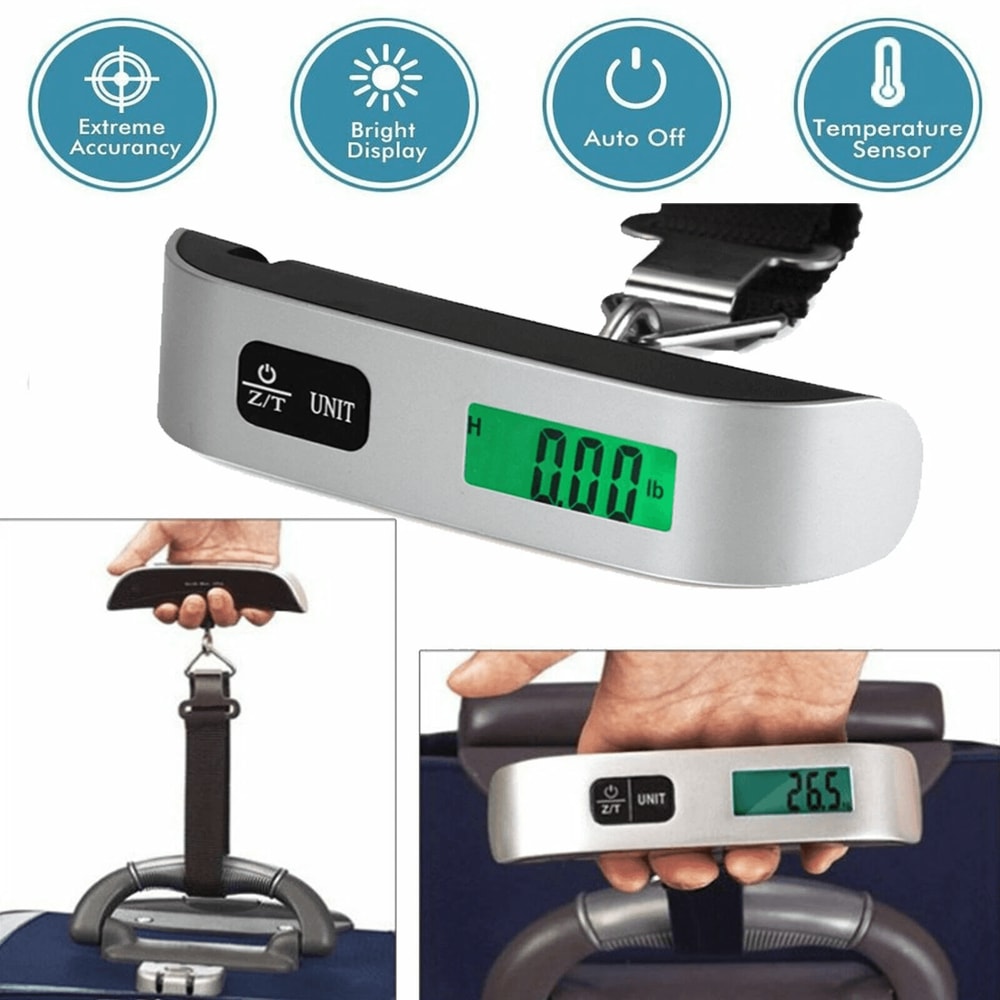 Portable Travel LCD Digital Hanging Luggage Scale Electronic Weight For Luggage Management 8