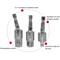 Hex Shank Socket Adapter Set For Impact Driver Drill 3