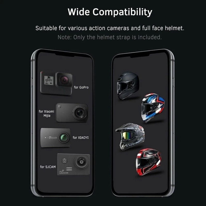 Front Chin Mount Holder Bracket For GoPro Hero 95 Motorcycle Helmet Camera 3