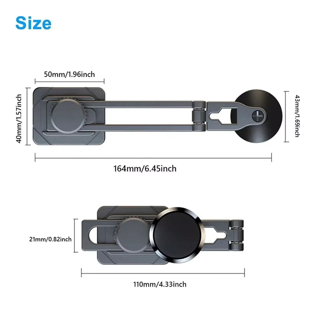 Magnetic Car Mount Holder Rotating Stand Universal Dashboard Cell Phone Mount 1